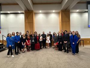 FHS Madrigal Choir group at Lubbock Honor Flight Luncheon