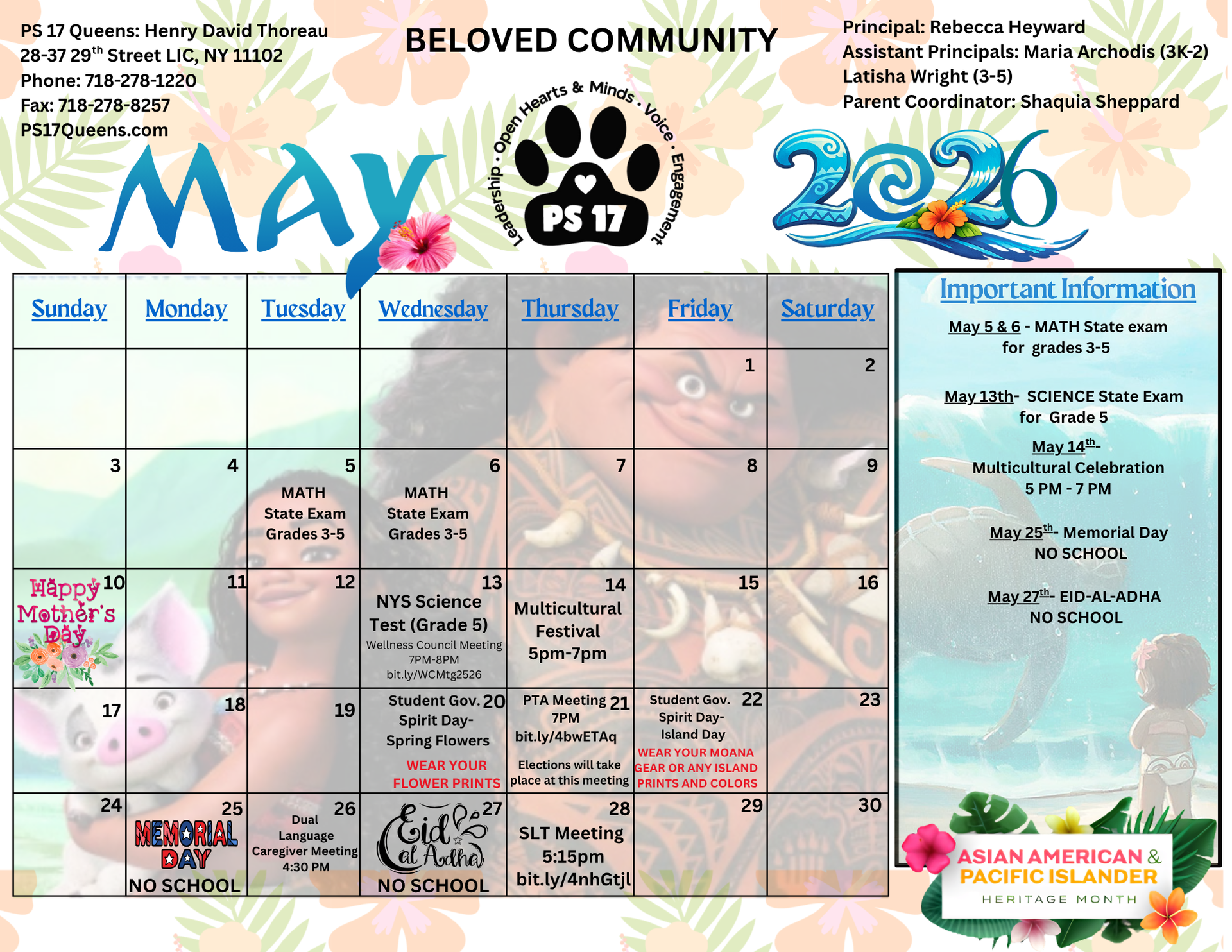 May Calendar