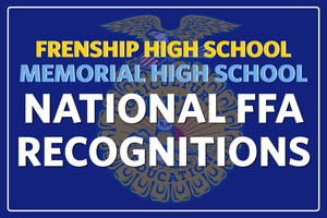 FHS MHS National FFA recognitions graphic