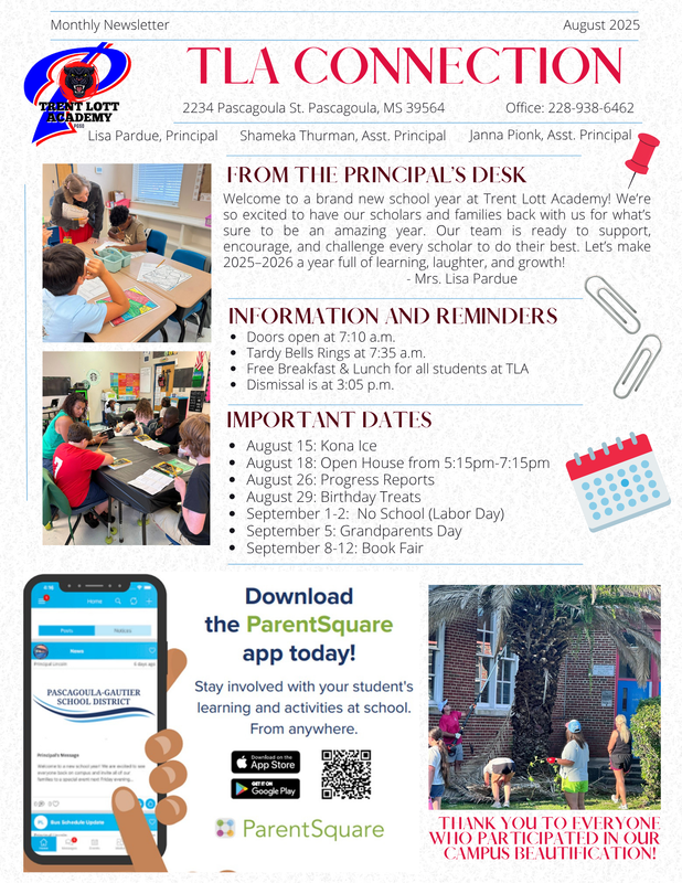 TLA August Newsletter