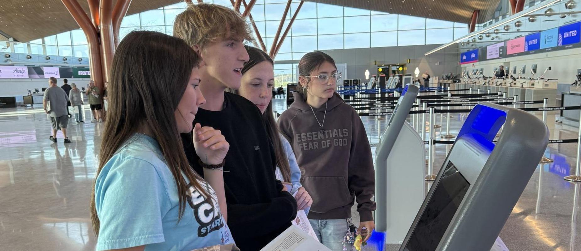 Travel Club exploring the new Pittsburgh International Airport terminal