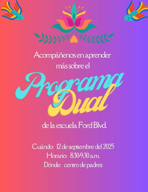 flyer for dual language workshop
