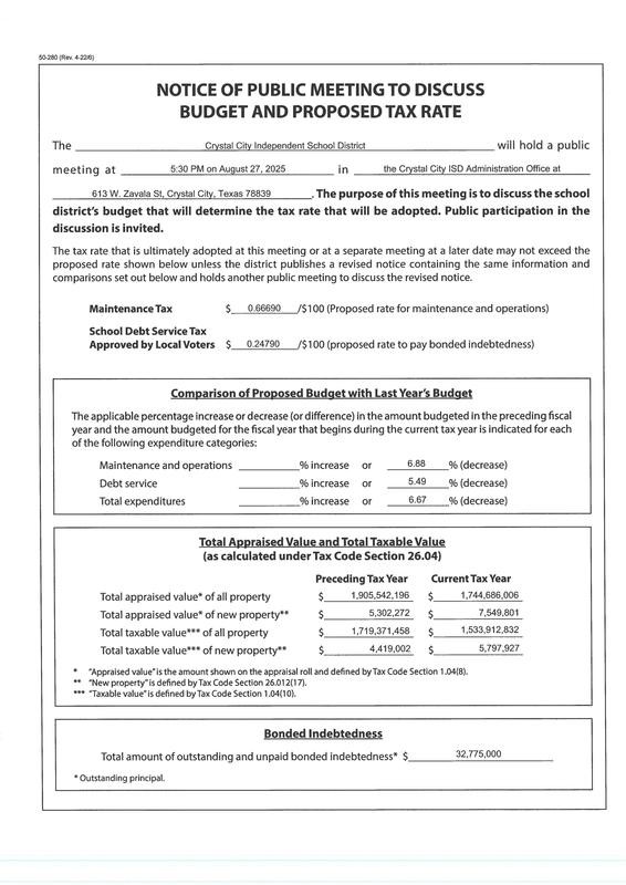 Notice of Public Meeting Featured Photo