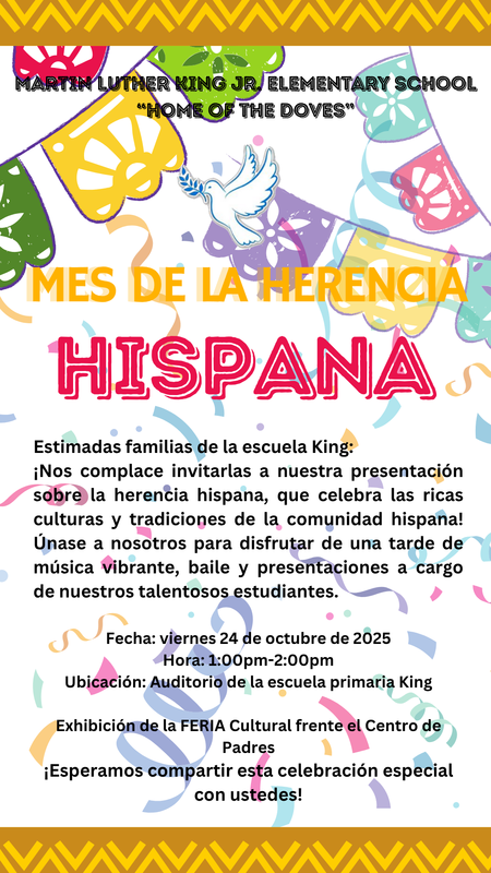Únase a nosotras para una celebración en honor a la herencia hispana