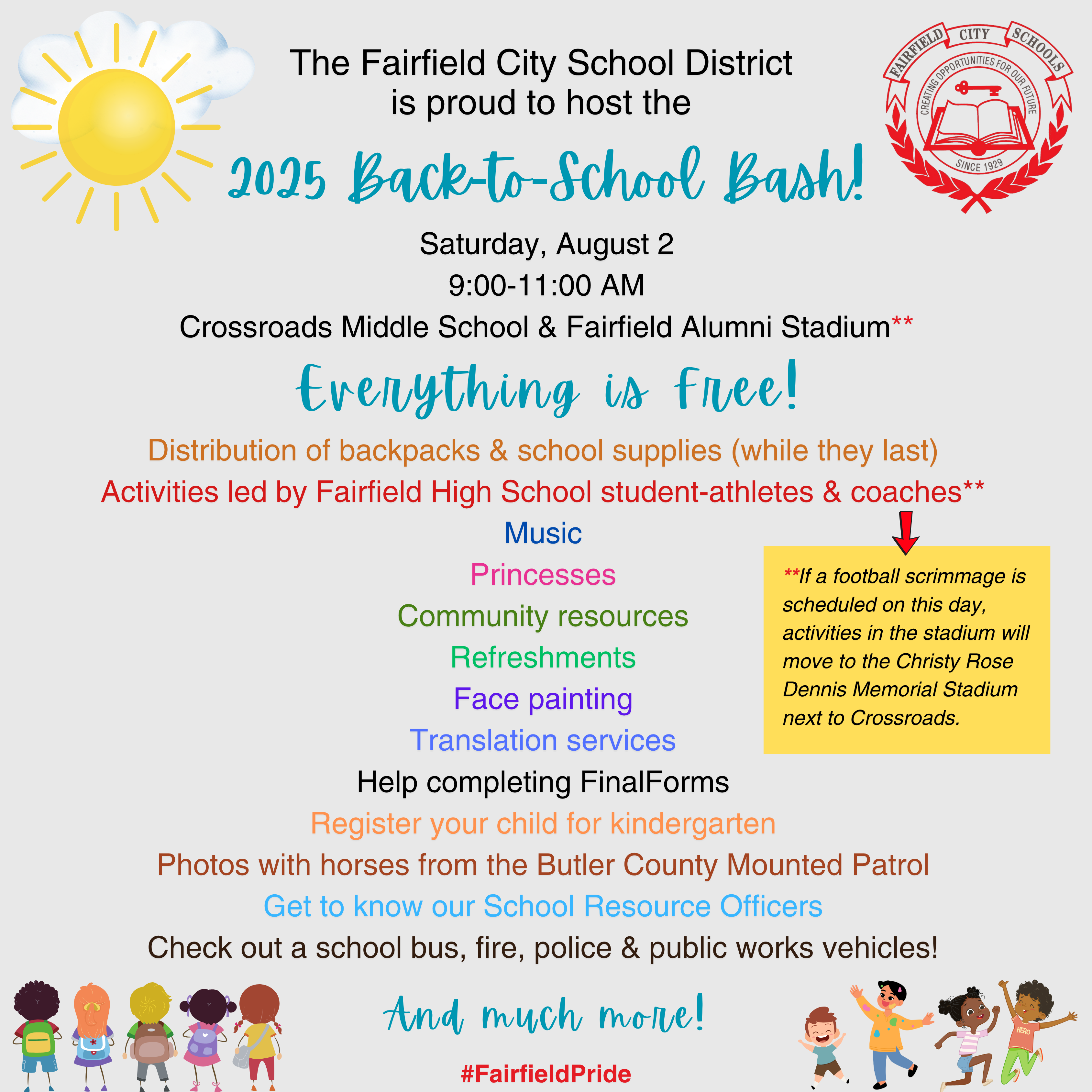 iMAGE OF THE bACK-TO-sCHOOL bASH FLYER WHICH DESCRIBES ACTIVITIES OF THE EVENT.