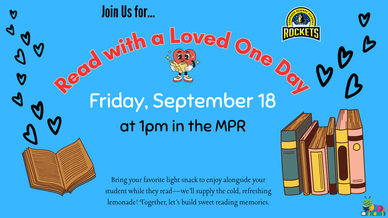 Read with a Loved One, Friday, September 18th @1pm - 2:30pm