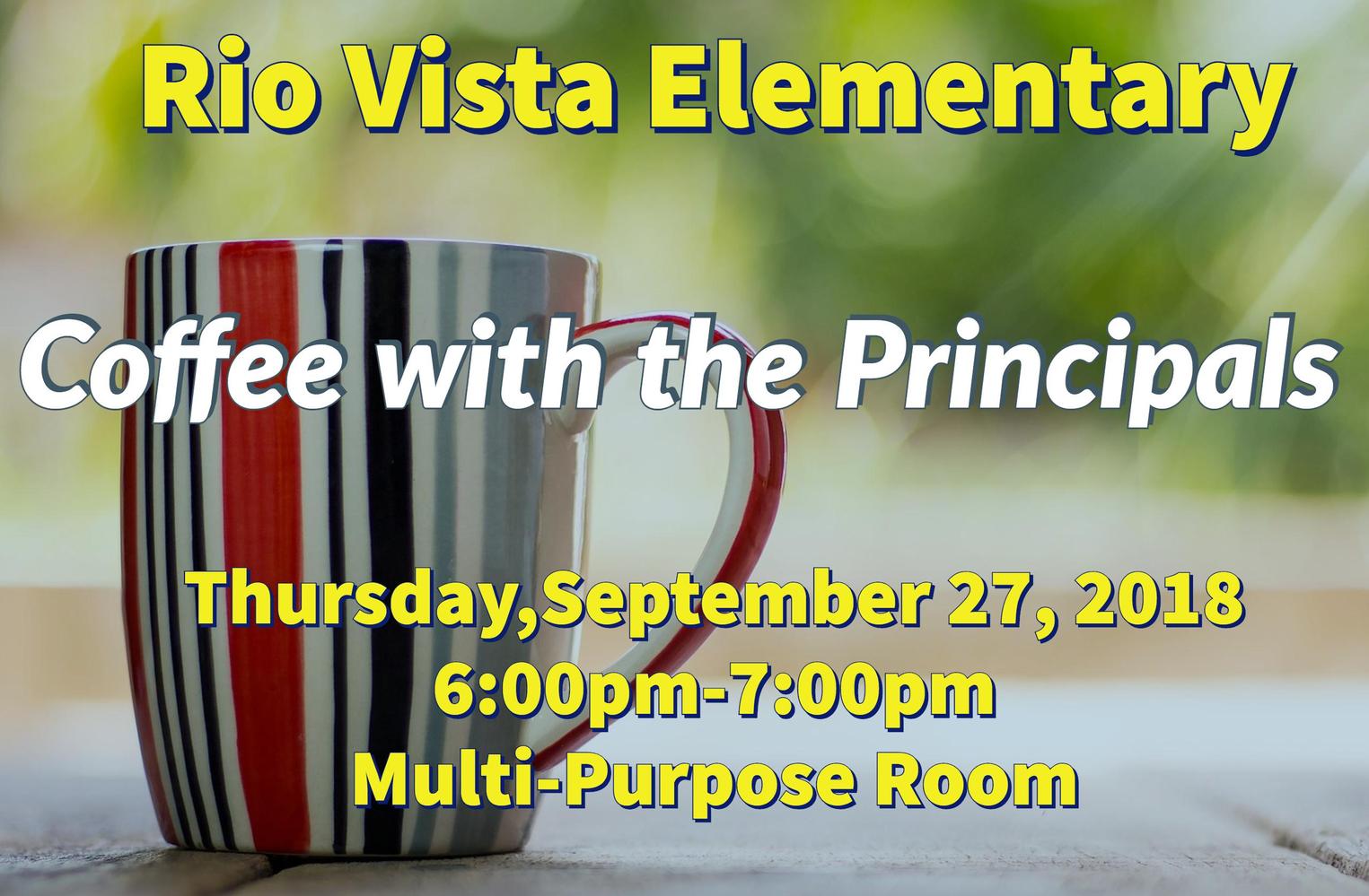 Coffee with the Principals image
