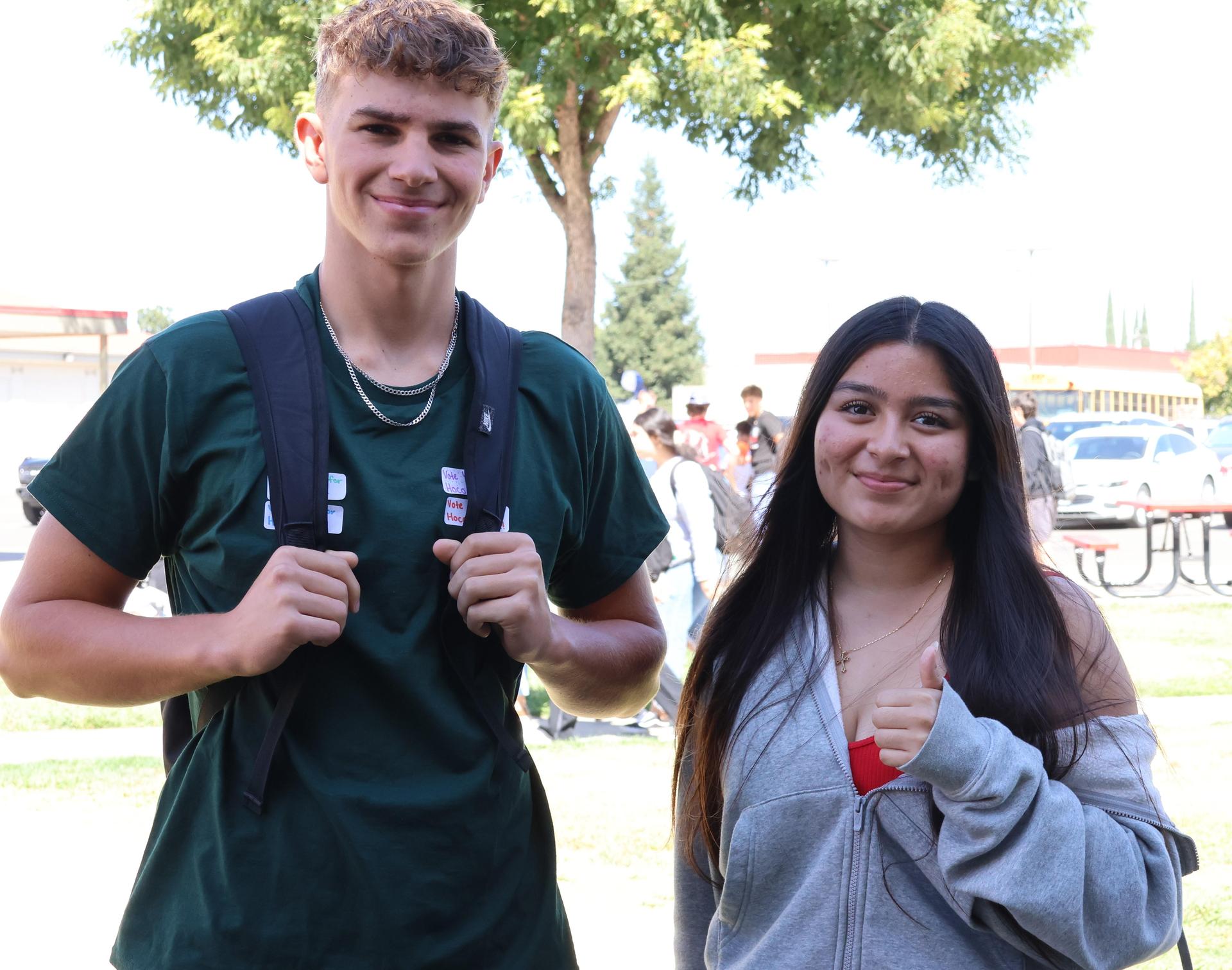 students and staff dressed for homecoming