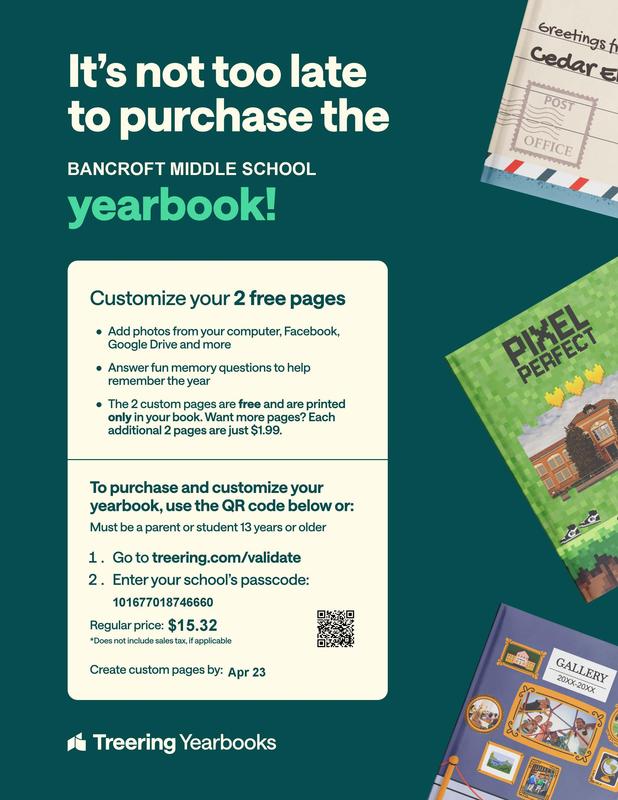 Yearbook Late Order English Flyer