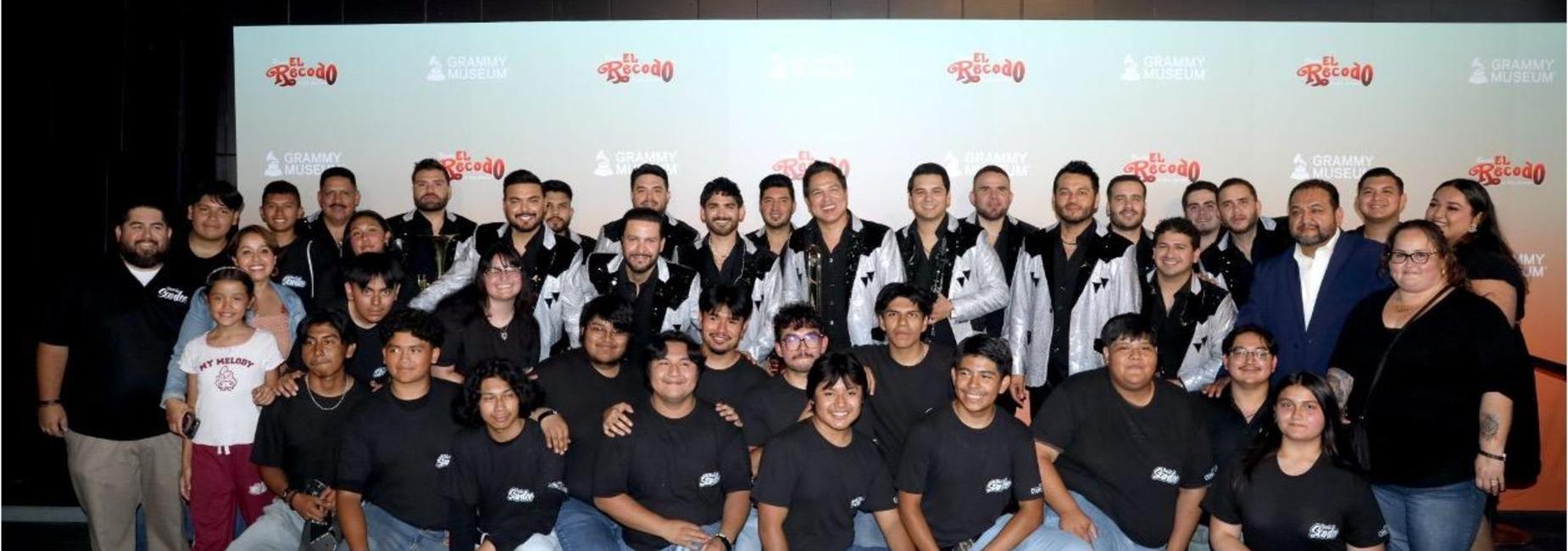 Elizabeth Learning Student band with Banda El Recodo