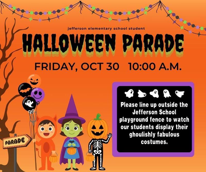 Parade details on Halloween