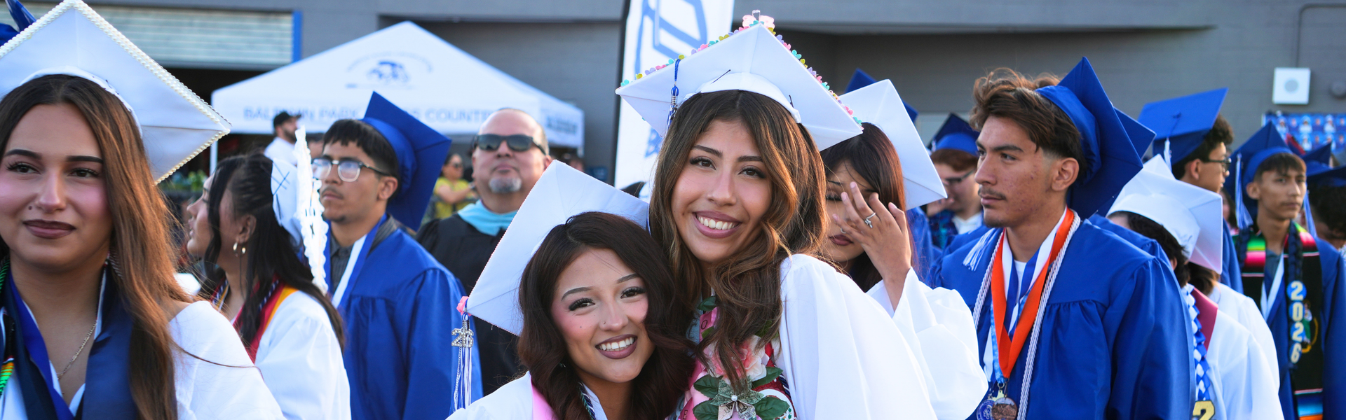 Students celebrate graduation with smiles