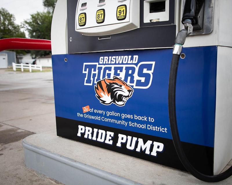 pride pump at tiger mart country stores in griswold iowa