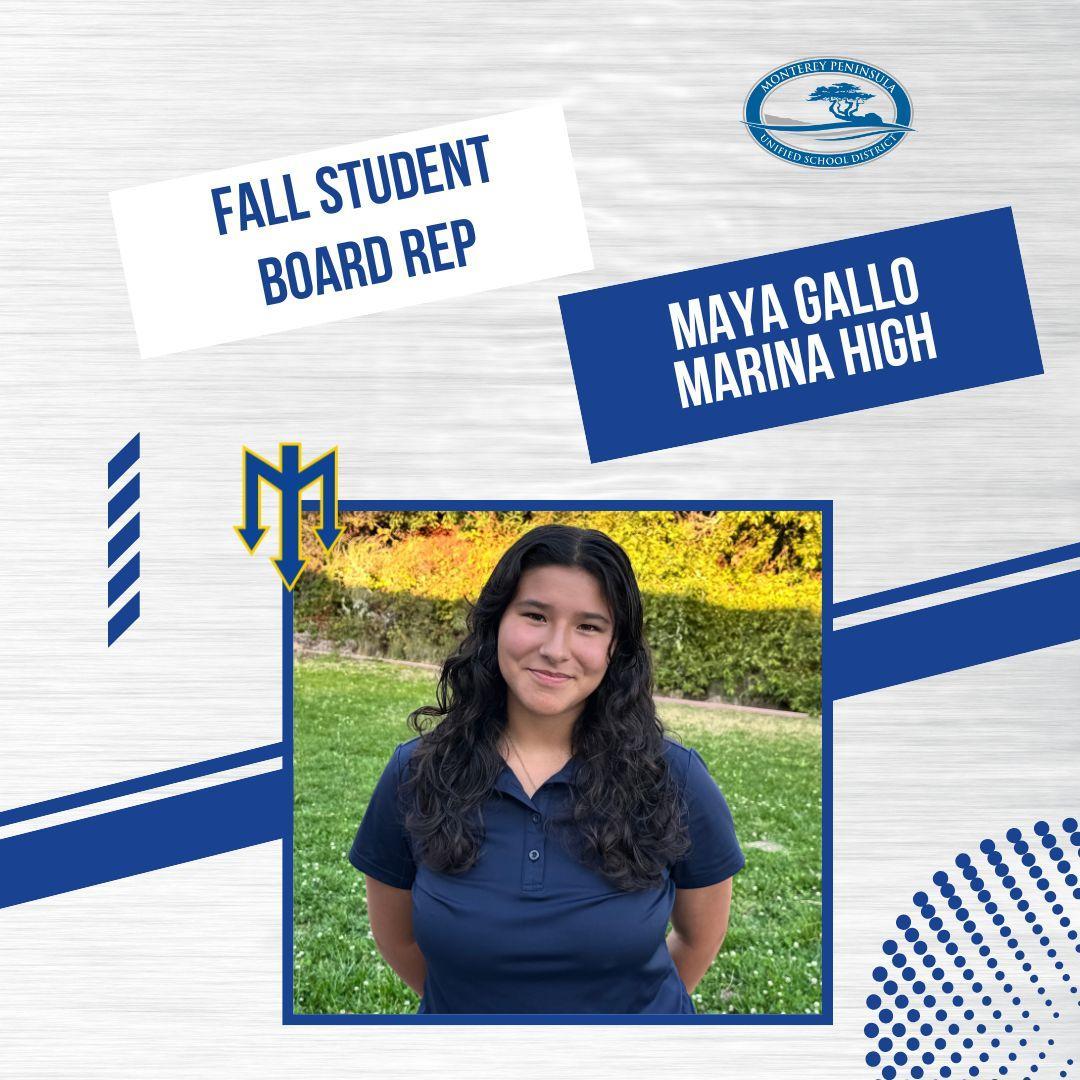 Marina High School Student Board Representative