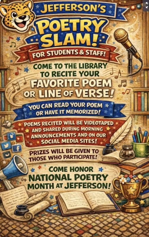 Information for Jefferson's Poetry Slam