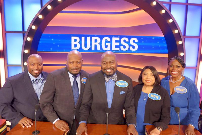 SUBMITTED Smyrna High School science teacher Martin Burgess, far left, will appear on an upcoming episode of \'Family Feud\' with his mother and siblings.