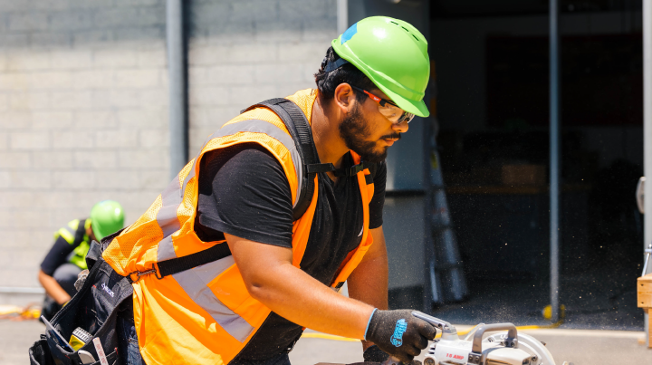 Male Construction Student