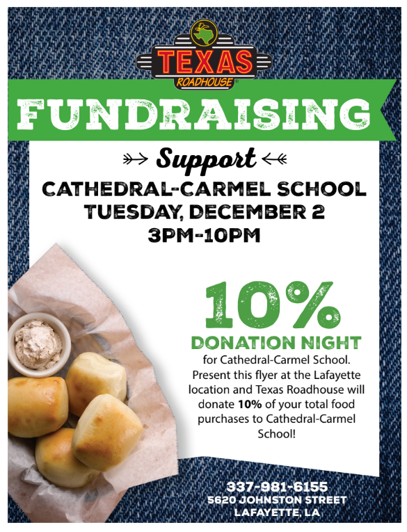 Texas Roadhouse CCS Spirit Night - Dec. 2 Featured Photo
