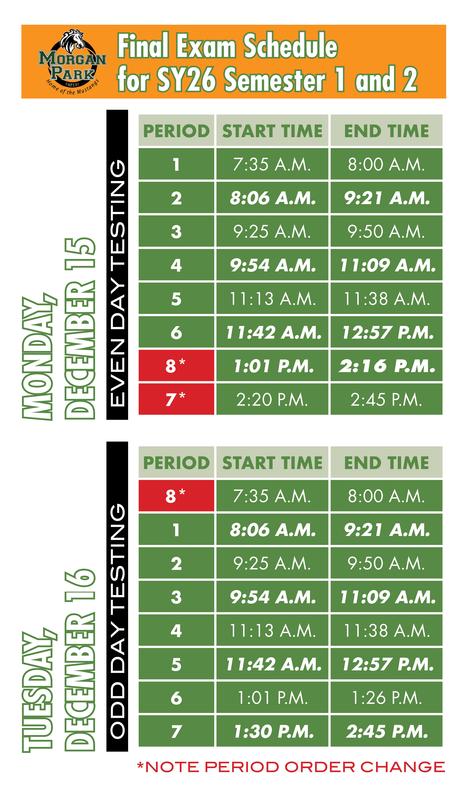 Finals Bell Schedule