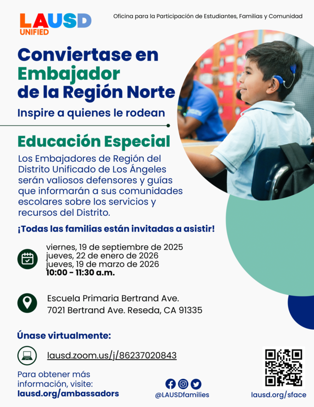 Special Ed Ambassador flyer sp