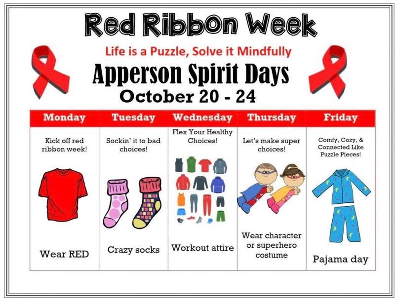 Get in the spirit for red ribbon week.