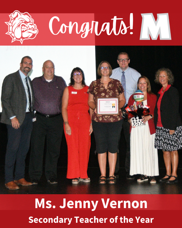 Congrats to our Secondary Teacher of the Year!