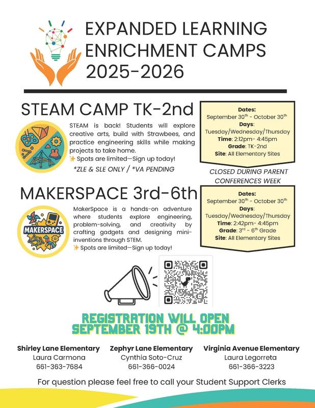 Enrichment Camp Flyer