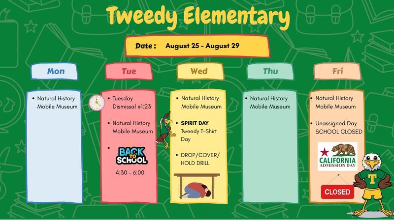 week of 8/25
