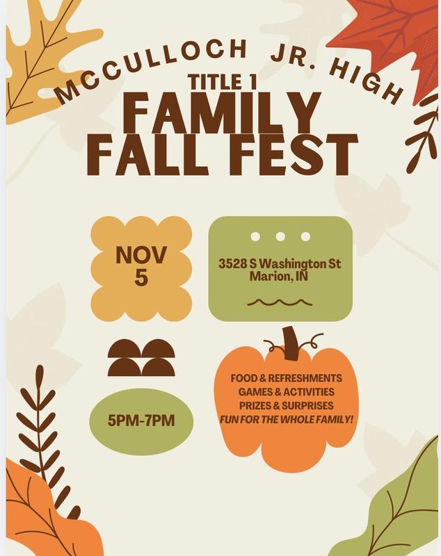 promo graphic - MJH family fall fest 2026