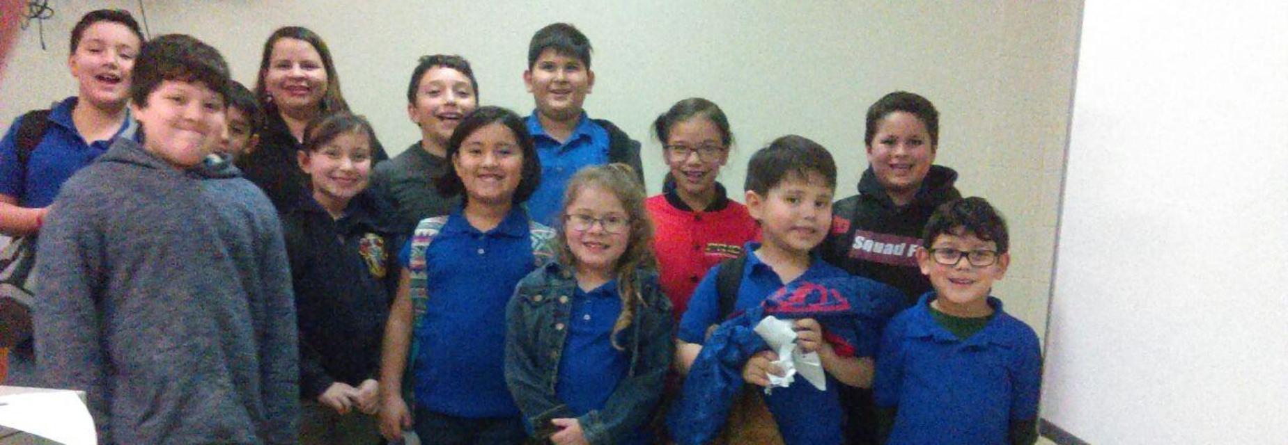 students smiling