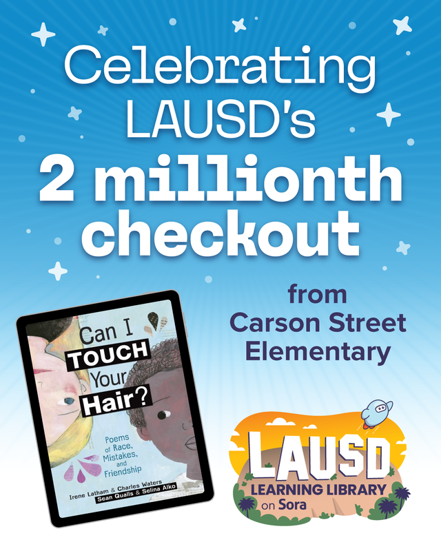 the cover of a book with the announcement of the 2 millionth book checked out