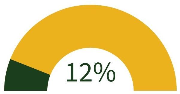 graphic showing 12% progress towards goal