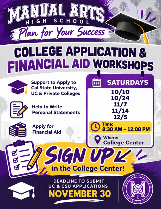 College prep workshops! Featured Photo