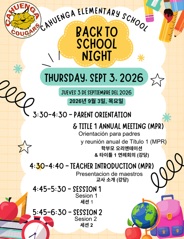 Back to School Night