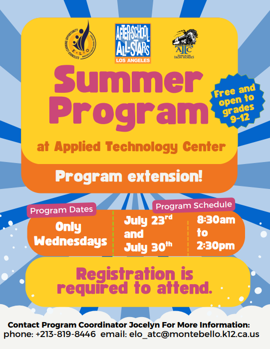 summer program flyer