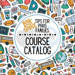 graphic that says "course catalog"