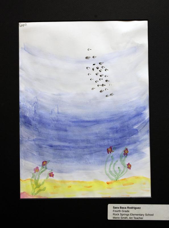 Student artwork on display