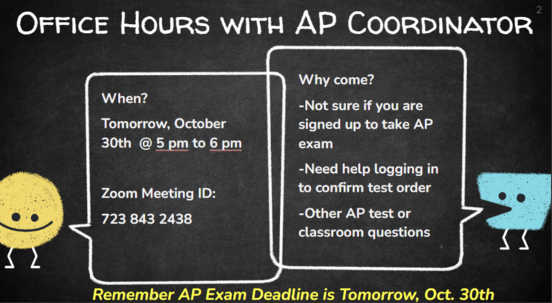 AP Exam Information Zoom Office Hours