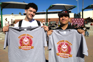 eniors from La Serna High School sport their ‘Future Ready’ school t-shirts.
