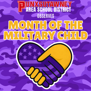 purple camo background with PASD logo and a two hands clasped together to form the shape of a heart