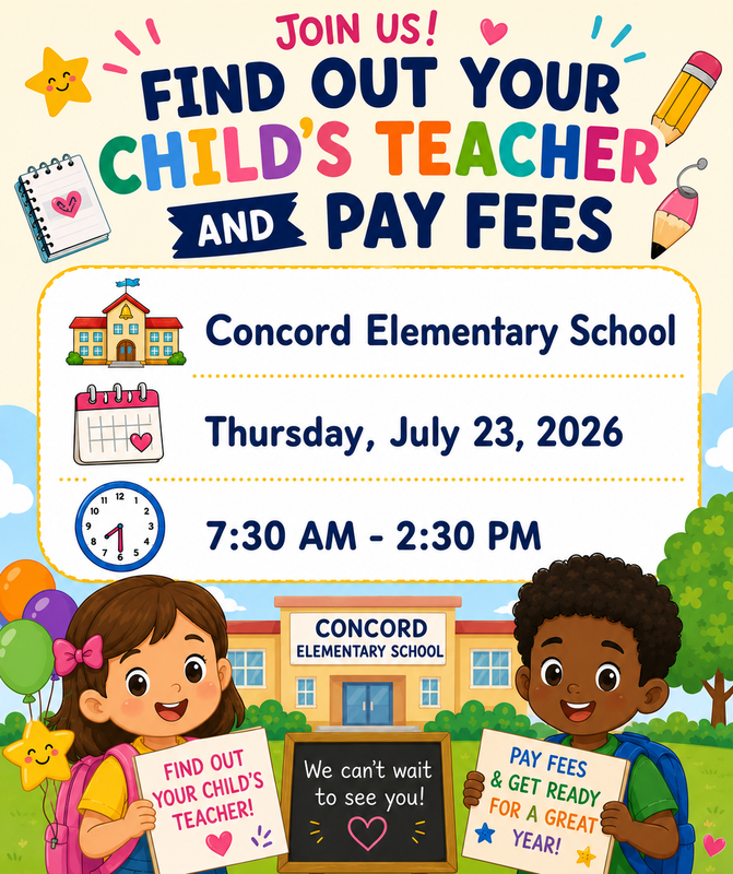 Teacher Reveal and Fee Day
