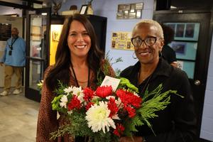 Rutherford County Virtual School Principal Dr. Jessica Supakhan, left, was a student and teacher at Holloway.