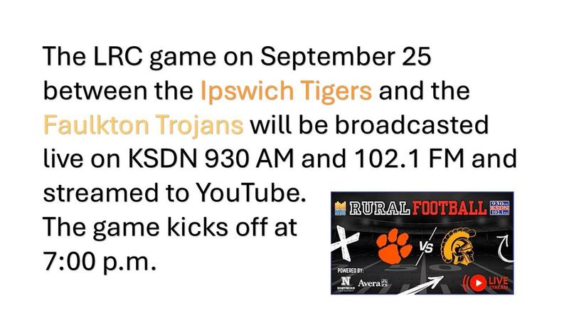 LRC game between Ipswich and Faulkton will be broadcasted live