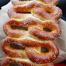 Delicious soft pretzels