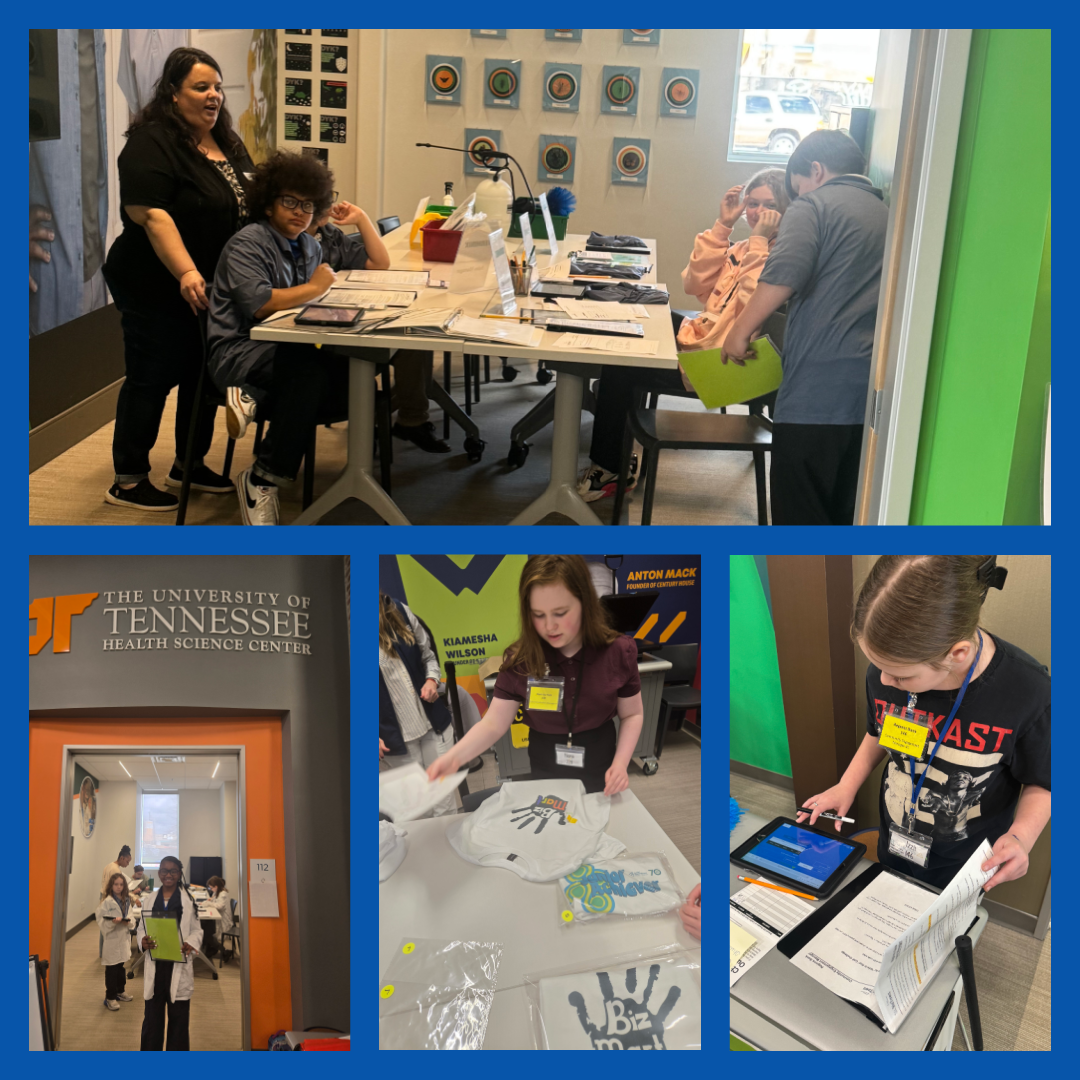 Students get experience working in mock businesses