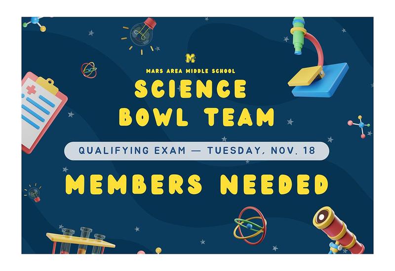 Swirled Blue Background with floating science equipment