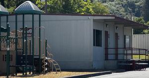 photo of a portable building made permanent