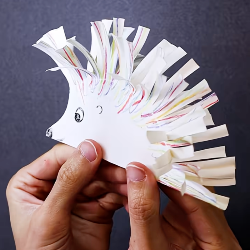 Cute hedgehog craft