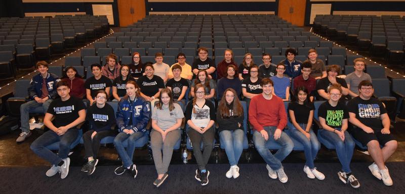 A pic of the 35 band and choir students who advanced to UIL Texas State Solo & Ensemble
