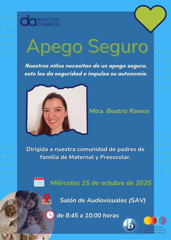 Charla sobre "Apego Seguro" con la Mtra. Beatriz Ramos
